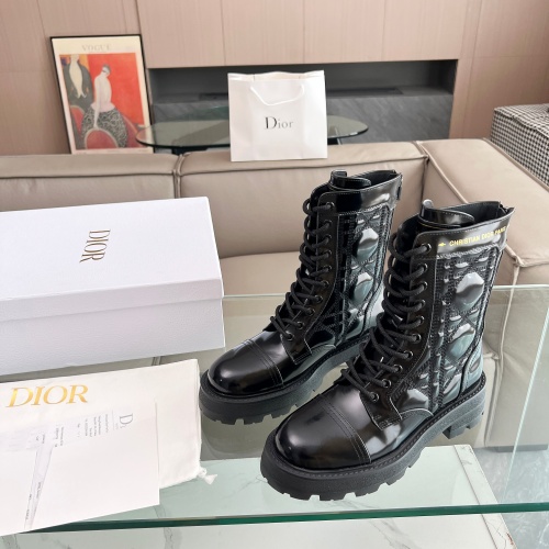 Cheap Christian Dior Boots For Women #1232257 Replica Wholesale [$128.00 USD] [ITEM#1232257] on Replica Christian Dior Boots