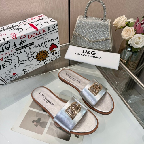 Cheap Dolce &amp; Gabbana D&amp;G Slippers For Women #1232321 Replica Wholesale [$82.00 USD] [ITEM#1232321] on Replica Dolce &amp; Gabbana D&amp;G Slippers