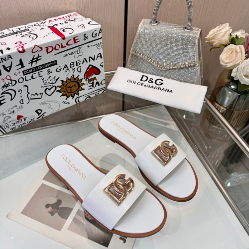 Cheap Dolce &amp; Gabbana D&amp;G Slippers For Women #1232323 Replica Wholesale [$82.00 USD] [ITEM#1232323] on Replica Dolce &amp; Gabbana D&amp;G Slippers