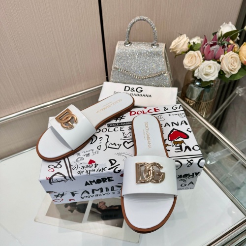 Cheap Dolce &amp; Gabbana D&amp;G Slippers For Women #1232323 Replica Wholesale [$82.00 USD] [ITEM#1232323] on Replica Dolce &amp; Gabbana D&amp;G Slippers