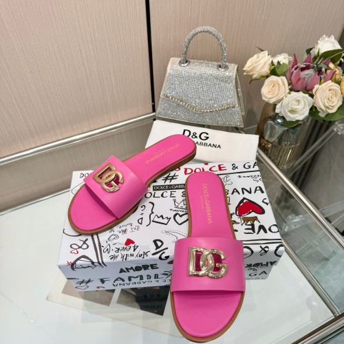 Cheap Dolce &amp; Gabbana D&amp;G Slippers For Women #1232325 Replica Wholesale [$82.00 USD] [ITEM#1232325] on Replica Dolce &amp; Gabbana D&amp;G Slippers