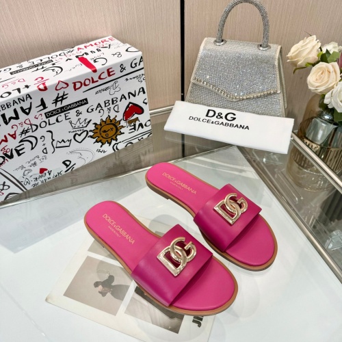 Cheap Dolce &amp; Gabbana D&amp;G Slippers For Women #1232326 Replica Wholesale [$82.00 USD] [ITEM#1232326] on Replica Dolce &amp; Gabbana D&amp;G Slippers