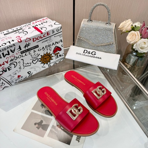 Cheap Dolce &amp; Gabbana D&amp;G Slippers For Women #1232327 Replica Wholesale [$82.00 USD] [ITEM#1232327] on Replica Dolce &amp; Gabbana D&amp;G Slippers