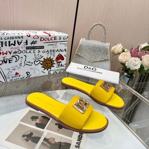 Cheap Dolce &amp; Gabbana D&amp;G Slippers For Women #1232338 Replica Wholesale [$82.00 USD] [ITEM#1232338] on Replica Dolce &amp; Gabbana D&amp;G Slippers