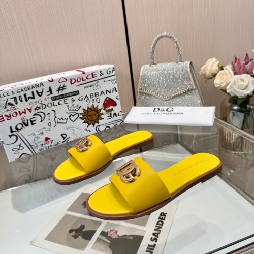 Cheap Dolce &amp; Gabbana D&amp;G Slippers For Women #1232338 Replica Wholesale [$82.00 USD] [ITEM#1232338] on Replica Dolce &amp; Gabbana D&amp;G Slippers