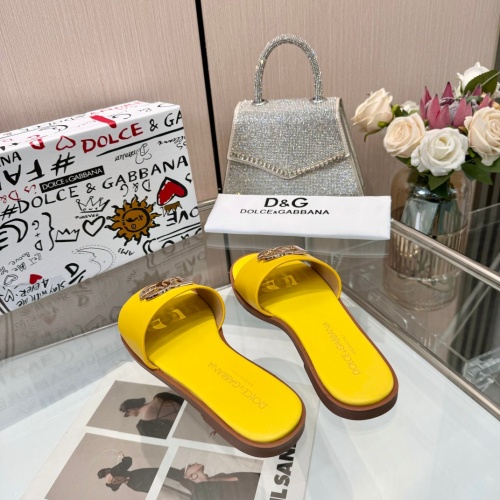 Cheap Dolce &amp; Gabbana D&amp;G Slippers For Women #1232338 Replica Wholesale [$82.00 USD] [ITEM#1232338] on Replica Dolce &amp; Gabbana D&amp;G Slippers