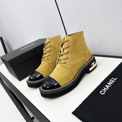 Cheap Chanel Boots For Women #1232384 Replica Wholesale [$118.00 USD] [ITEM#1232384] on Replica Chanel Boots