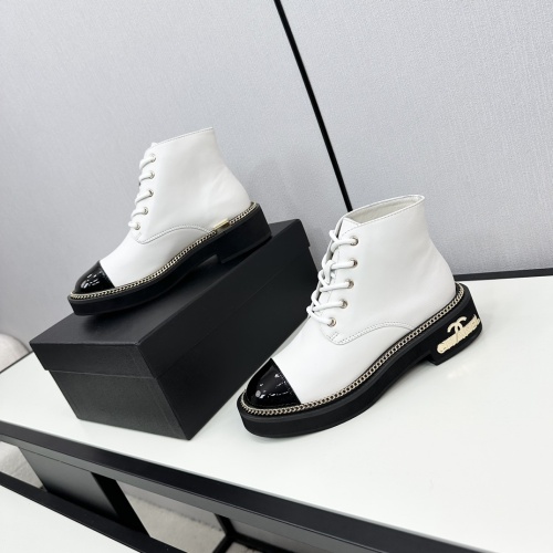 Cheap Chanel Boots For Women #1232386 Replica Wholesale [$118.00 USD] [ITEM#1232386] on Replica Chanel Boots