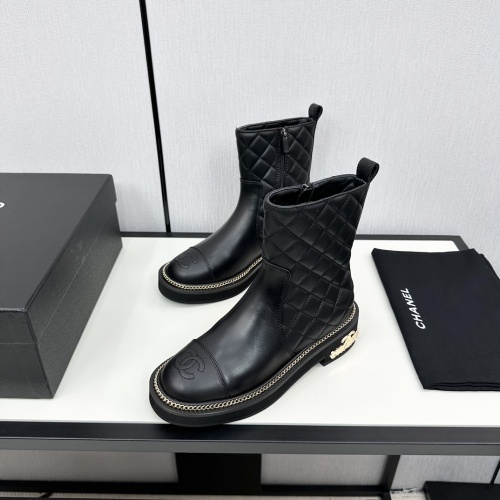 Cheap Chanel Boots For Women #1232388 Replica Wholesale [$115.00 USD] [ITEM#1232388] on Replica Chanel Boots