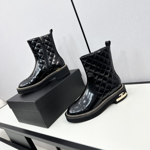 Cheap Chanel Boots For Women #1232389 Replica Wholesale [$115.00 USD] [ITEM#1232389] on Replica Chanel Boots