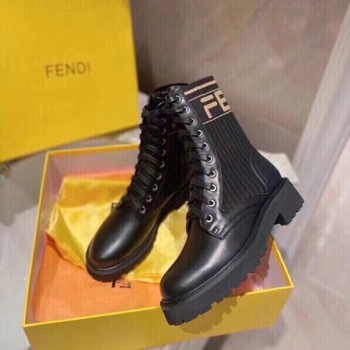 Cheap Fendi Fashion Boots For Women #1232390 Replica Wholesale [$96.00 USD] [ITEM#1232390] on Replica Fendi Fashion Boots