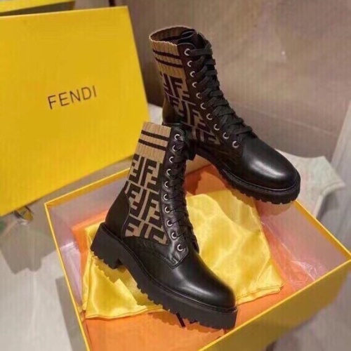 Cheap Fendi Fashion Boots For Women #1232396 Replica Wholesale [$96.00 USD] [ITEM#1232396] on Replica Fendi Fashion Boots