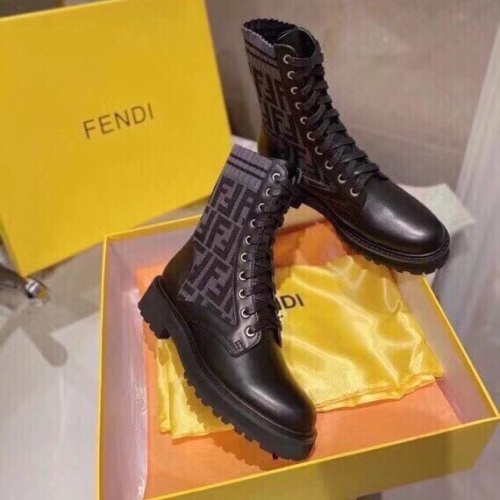 Cheap Fendi Fashion Boots For Women #1232397 Replica Wholesale [$96.00 USD] [ITEM#1232397] on Replica Fendi Fashion Boots