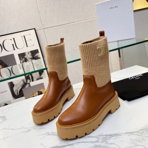 Cheap Celine Boots For Women #1232402 Replica Wholesale [$102.00 USD] [ITEM#1232402] on Replica Celine Boots