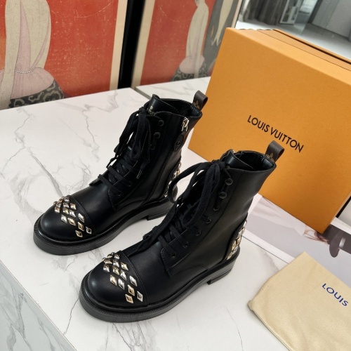 Cheap Louis Vuitton Boots For Women #1232414 Replica Wholesale [$112.00 USD] [ITEM#1232414] on Replica Louis Vuitton Boots