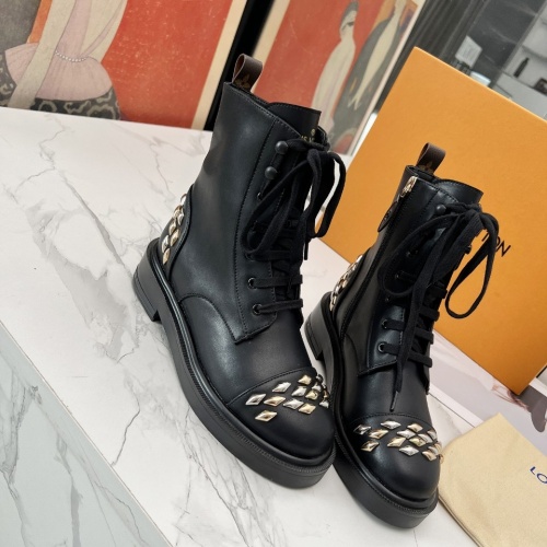 Cheap Louis Vuitton Boots For Women #1232414 Replica Wholesale [$112.00 USD] [ITEM#1232414] on Replica Louis Vuitton Boots