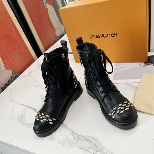 Cheap Louis Vuitton Boots For Women #1232414 Replica Wholesale [$112.00 USD] [ITEM#1232414] on Replica Louis Vuitton Boots