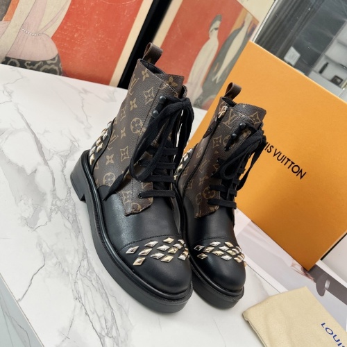 Cheap Louis Vuitton Boots For Women #1232415 Replica Wholesale [$112.00 USD] [ITEM#1232415] on Replica Louis Vuitton Boots