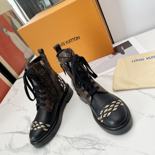 Cheap Louis Vuitton Boots For Women #1232415 Replica Wholesale [$112.00 USD] [ITEM#1232415] on Replica Louis Vuitton Boots