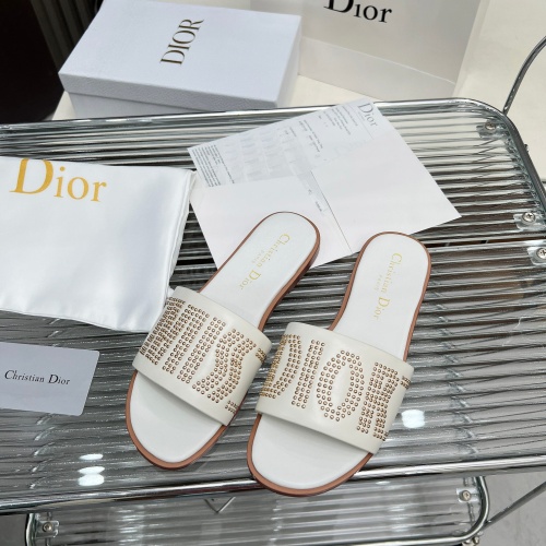 Cheap Christian Dior Slippers For Women #1232420 Replica Wholesale [$82.00 USD] [ITEM#1232420] on Replica Christian Dior Slippers