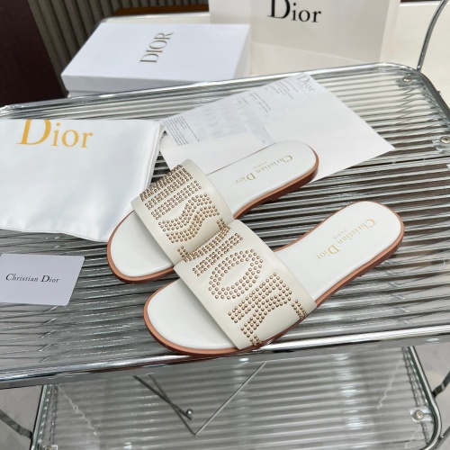 Cheap Christian Dior Slippers For Women #1232420 Replica Wholesale [$82.00 USD] [ITEM#1232420] on Replica Christian Dior Slippers