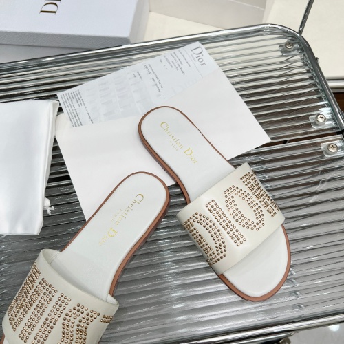 Cheap Christian Dior Slippers For Women #1232420 Replica Wholesale [$82.00 USD] [ITEM#1232420] on Replica Christian Dior Slippers