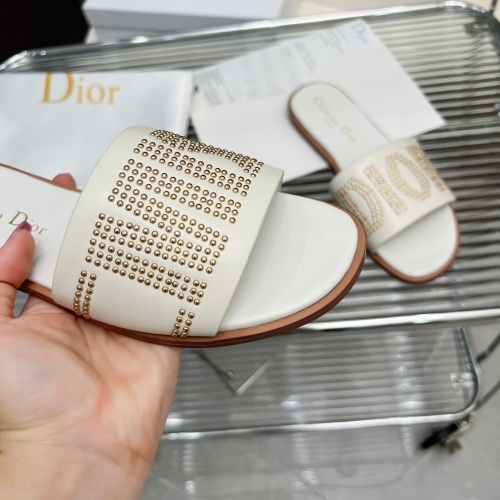 Cheap Christian Dior Slippers For Women #1232420 Replica Wholesale [$82.00 USD] [ITEM#1232420] on Replica Christian Dior Slippers