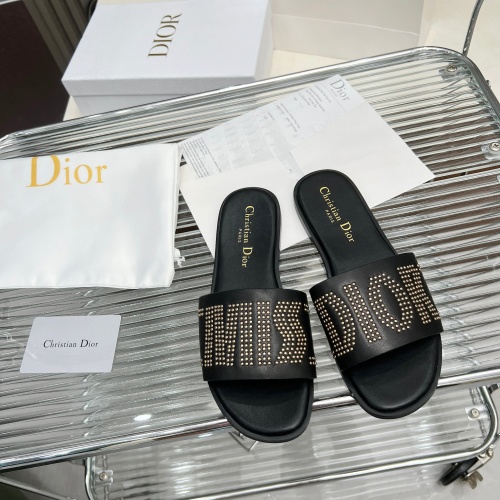 Cheap Christian Dior Slippers For Women #1232422 Replica Wholesale [$82.00 USD] [ITEM#1232422] on Replica Christian Dior Slippers