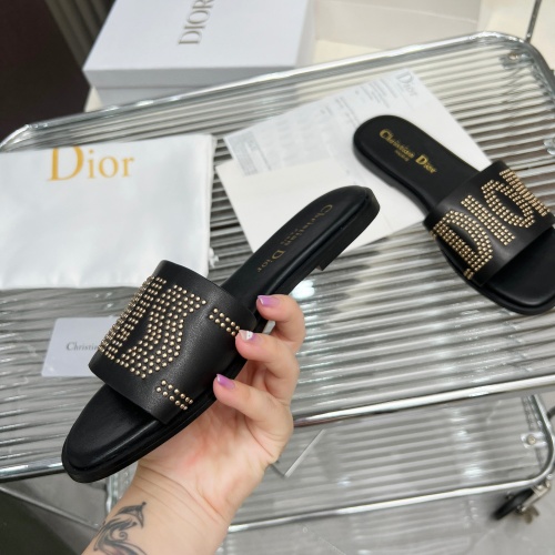 Cheap Christian Dior Slippers For Women #1232422 Replica Wholesale [$82.00 USD] [ITEM#1232422] on Replica Christian Dior Slippers