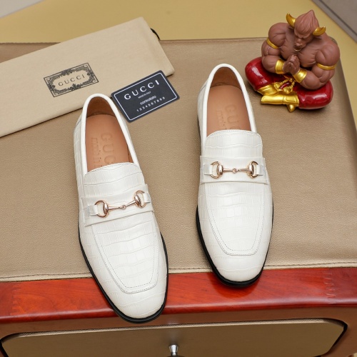 Cheap Gucci Oxfords Shoes For Men #1232454 Replica Wholesale [$85.00 USD] [ITEM#1232454] on Replica Gucci Oxfords Shoes