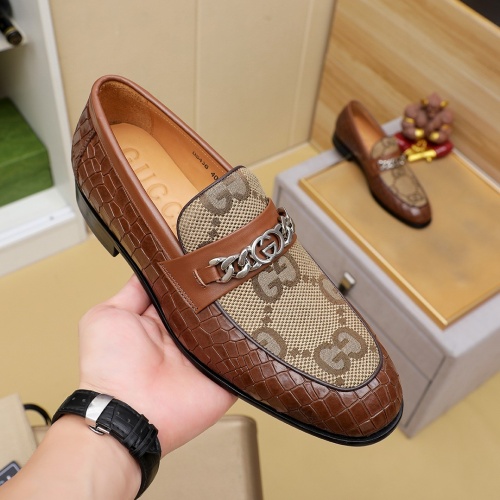 Cheap Gucci Oxfords Shoes For Men #1232458 Replica Wholesale [$85.00 USD] [ITEM#1232458] on Replica Gucci Oxfords Shoes