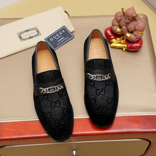 Cheap Gucci Oxfords Shoes For Men #1232460 Replica Wholesale [$85.00 USD] [ITEM#1232460] on Replica Gucci Oxfords Shoes