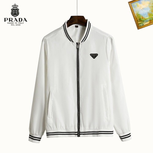 Cheap Prada Jackets Long Sleeved For Men #1232511 Replica Wholesale [$60.00 USD] [ITEM#1232511] on Replica Prada Jackets