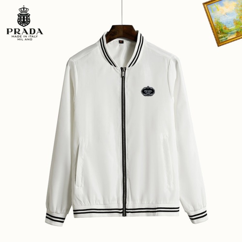 Cheap Prada Jackets Long Sleeved For Men #1232572 Replica Wholesale [$60.00 USD] [ITEM#1232572] on Replica Prada Jackets