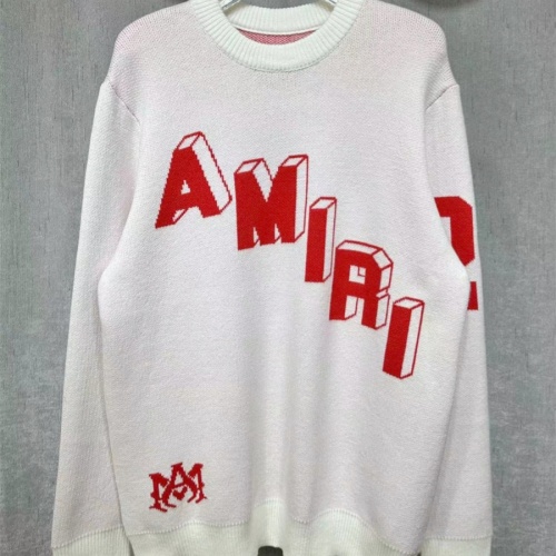 Cheap Amiri Sweaters Long Sleeved For Unisex #1232753 Replica Wholesale [$52.00 USD] [ITEM#1232753] on Replica Amiri Sweaters