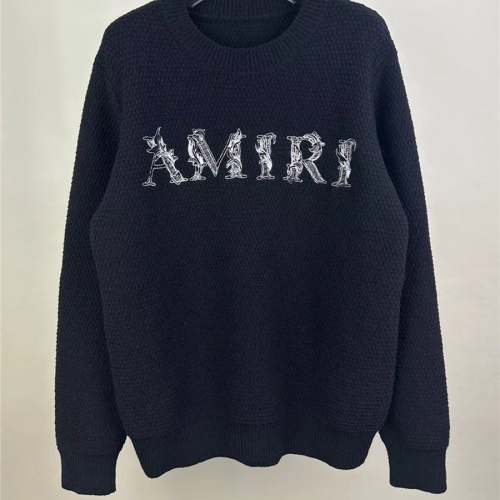 Cheap Amiri Sweaters Long Sleeved For Unisex #1232755 Replica Wholesale [$52.00 USD] [ITEM#1232755] on Replica Amiri Sweaters