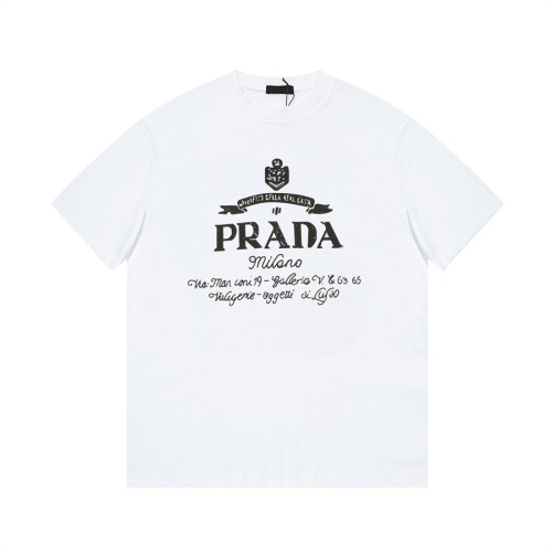 Cheap Prada T-Shirts Short Sleeved For Unisex #1232810 Replica Wholesale [$45.00 USD] [ITEM#1232810] on Replica Prada T-Shirts