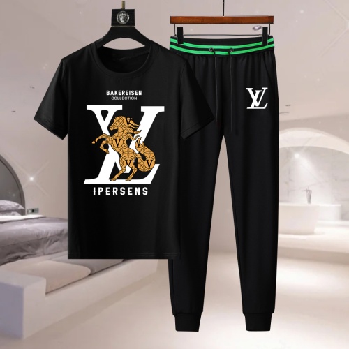 Cheap Louis Vuitton LV Tracksuits Short Sleeved For Men #1232954 Replica Wholesale [$76.00 USD] [ITEM#1232954] on Replica Louis Vuitton LV Tracksuits