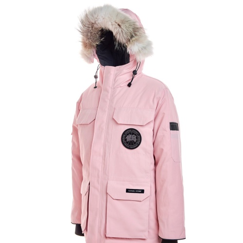 Cheap Canada Goose Down Feather Coat Long Sleeved For Unisex #1233428 Replica Wholesale [$160.00 USD] [ITEM#1233428] on Replica Canada Goose Down Feather Coat