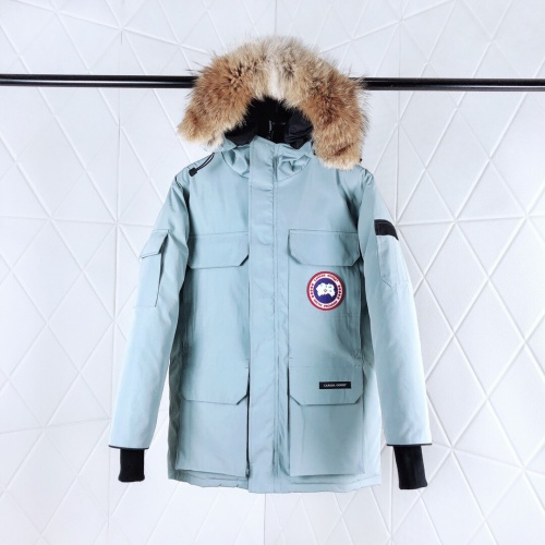 Cheap Canada Goose Down Feather Coat Long Sleeved For Unisex #1233435 Replica Wholesale [$160.00 USD] [ITEM#1233435] on Replica Canada Goose Down Feather Coat