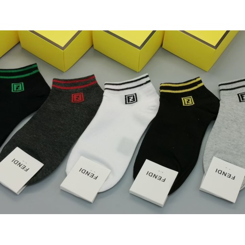 Cheap Fendi Socks #1233455 Replica Wholesale [$25.00 USD] [ITEM#1233455] on Replica Fendi Socks