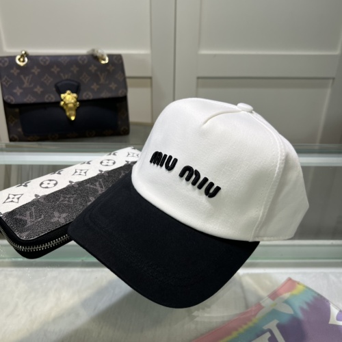 Cheap MIU MIU Caps #1233723 Replica Wholesale [$25.00 USD] [ITEM#1233723] on Replica MIU MIU Caps