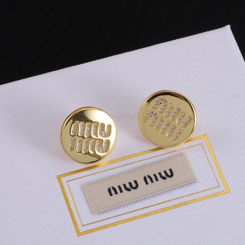 Cheap MIU MIU Earrings For Women #1234108 Replica Wholesale [$27.00 USD] [ITEM#1234108] on Replica MIU MIU Earrings