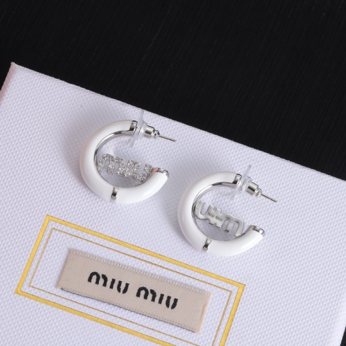 Cheap MIU MIU Earrings For Women #1234109 Replica Wholesale [$27.00 USD] [ITEM#1234109] on Replica MIU MIU Earrings