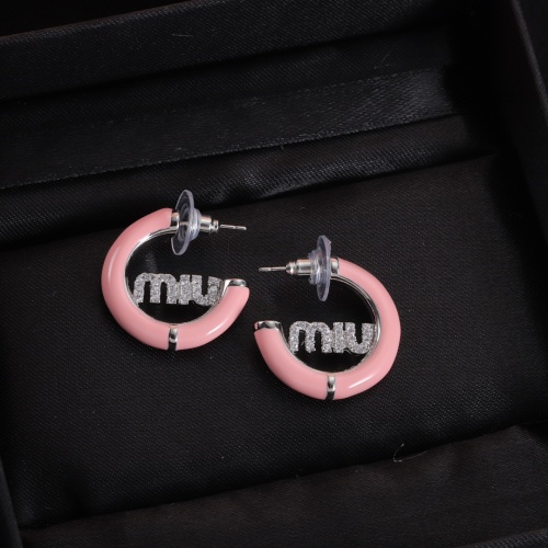 Cheap MIU MIU Earrings For Women #1234111 Replica Wholesale [$27.00 USD] [ITEM#1234111] on Replica MIU MIU Earrings