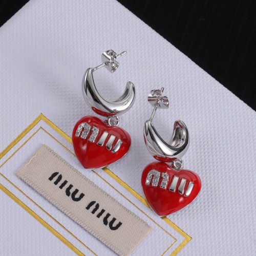 Cheap MIU MIU Earrings For Women #1234112 Replica Wholesale [$27.00 USD] [ITEM#1234112] on Replica MIU MIU Earrings