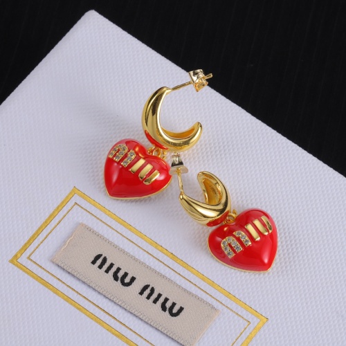 Cheap MIU MIU Earrings For Women #1234114 Replica Wholesale [$27.00 USD] [ITEM#1234114] on Replica MIU MIU Earrings