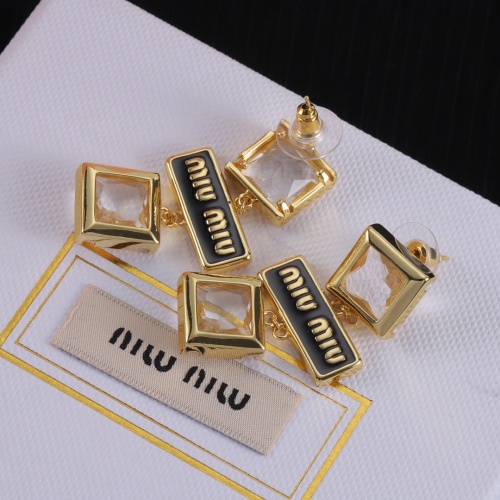 Cheap MIU MIU Earrings For Women #1234119 Replica Wholesale [$29.00 USD] [ITEM#1234119] on Replica MIU MIU Earrings