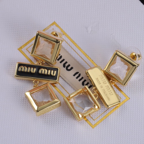 Cheap MIU MIU Earrings For Women #1234119 Replica Wholesale [$29.00 USD] [ITEM#1234119] on Replica MIU MIU Earrings