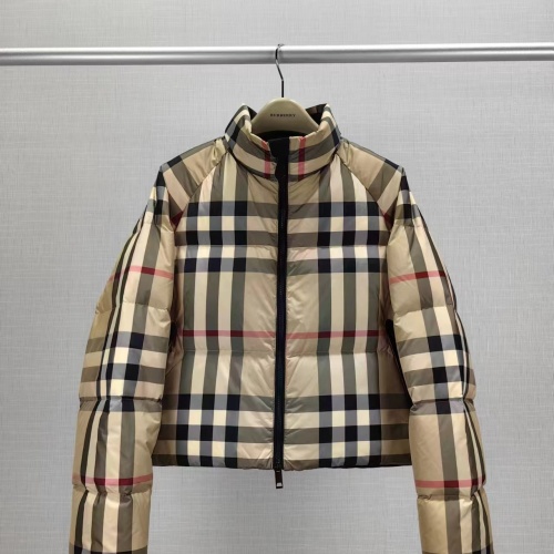 Cheap Burberry Down Feather Coat Long Sleeved For Women #1234336 Replica Wholesale [$192.00 USD] [ITEM#1234336] on Replica Burberry Down Feather Coat